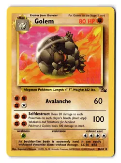 Golem 36/62 Fossil Unlimited NM - Image 1