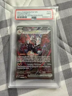 Pokemon 2024 PAF En Paldean Fates Charizard EX Sir 234/091 PSA 9 Mint Rare TCG - Image 1