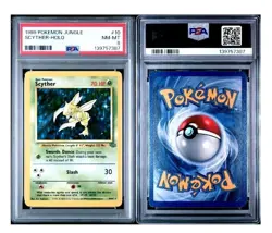 1999 Pokemon Jungle Scyther Holo 10/64 PSA 8 - Image 3
