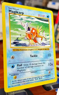 NM/VLP 🔥 SHADOWLESS Magikarp 035/102 Base Set Regular Pokemon TCG WoTC - Image 2