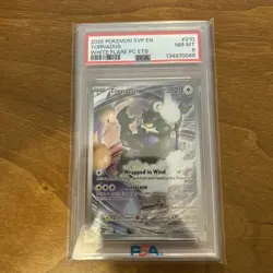 PSA 9 #210 TORNADUS WHITE FLARE ETB Pokemon Centre Exclusive Stamped Graded PSA - Image 1