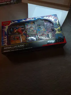 Pokemon TCG Mega Lucario Ex Premium Figure Collection - Brand New And Sealed! - Image 3