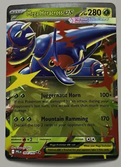 Pokemon Phantasmal Flames Mega Heracross ex Basic Double Rare HoloFoil #004/094 - Image 1