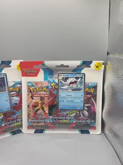 X2 Pokemon TCG Paradox Rift 3-Pack Blister Bundle (Arctibax Cetitan) NEW SEALED - Image 3
