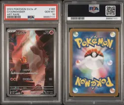 Pokemon Charmander 168/165 Japanese 151 PSA GEM MNT 10 - Image 2