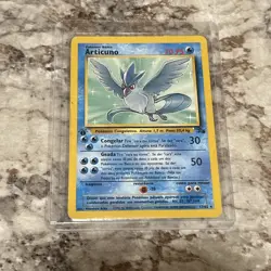 Pokemon TCG Articuno Fossil 1st Edition Holo Rare 2/62 Portuguese 70 HP WOTC - Image 2