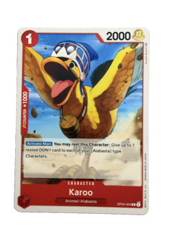 New: One Piece CCG Karoo OP04-004 Kingdoms of Intrigue Regular Common - Image 1