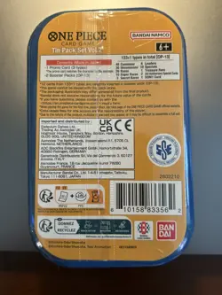 Sabo One Piece Tin Pack Set Vol. 2 New Sealed Bandai TCG - Image 2