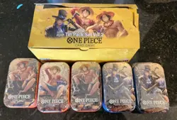 🔥🔥One Piece Card Game Mini-Tin Pack 2 Sets Vol.2 New Sealed. Lot of 10🔥🔥 - Image 1