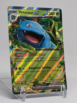 Venusaur EX 313/165 Full Art Pokemon Card - Crown Zenith - NM/Mint Condition - Image 1