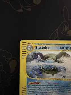 Pokemon TCG Blastoise Holo Rare Card Expedition Base Set 4/165 PSA 7 - Image 5