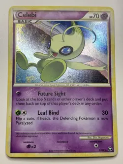 Pokemon Card - Celebi Triumphant 3/102 Holo Rare LP - Image 1