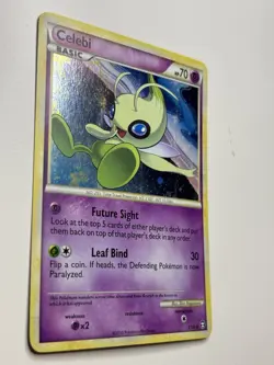 Pokemon Card - Celebi Triumphant 3/102 Holo Rare LP - Image 2