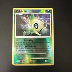 REVERSE HOLO Celebi 7/123 LP Mysterious Treasures Pokemon Card Kagemaru Himeno - Image 1