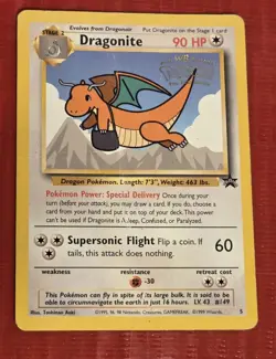 1999 Kids WB Presents The First Pokemon Movie - Dragonite card - Image 1