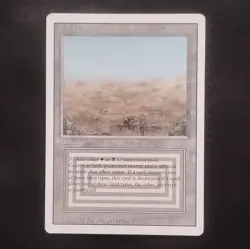 Magic: The Gathering Scrubland Land Card English Jesper Myrfors Revised - Image 1