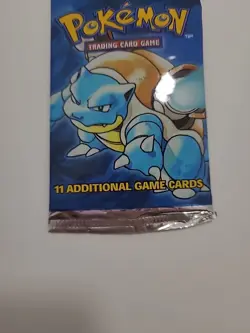 Base Set Unlimited 1999 Booster Pack Blastoise EMPTY WOTC Pokemon NO CARDS TCG - Image 2