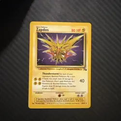 1st Edition Zapdos 30/62 Rare Fossil Pokemon Card - Image 1