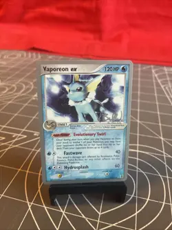 2006 Pokemon World Championships Vaporeon ex 110/113 Card NM - Image 1