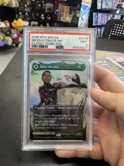 Miles Morales (0234) (Borderless) Marvel's Spider-Man Foil PSA 9 Mint - Image 1