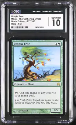 UTOPIA TREE 9th Edition Foil Rare CGC 10 MTG [Nostalgium] - Image 1