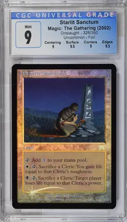 STARLIT SANCTUM Onslaught Foil U CGC 9 Q++ MTG [Nostalgium] - Image 1