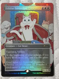 MTG Secret Lair Felidar Sovereign #1182 -SLD Look at the Kitties RARE NM Foil - Image 1