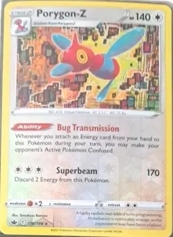 Pokemon TCG Porygon-Z Chilling Reign 118/198 Reverse Holo Rare NM - Image 1