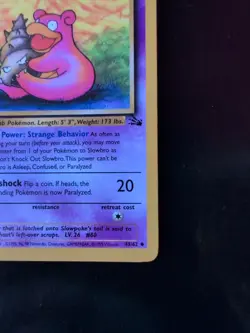 Slowbro First Edition Fossil Pokemon 43/62 Fossil - Image 4