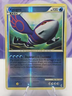 Pokemon TCG Kyogre Call of Legends 12/95 Reverse Holo Rare LP Pokemon Nintendo - Image 1