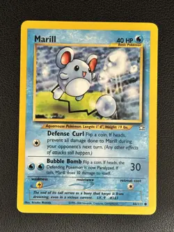 Marill 66/111 Common Neo Genesis WOTC Pokemon TCG Vintage - Image 1