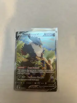Honchkrow V 162/172 Brilliant Stars Alternate Alt Art Ultra Rare Pokemon NM-MINT - Image 1