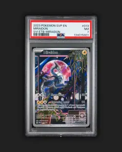 POKEMON TCG SVP EN-SV MIRAIDON BLACK STAR PROMO ✨PSA 7✨ - Image 1