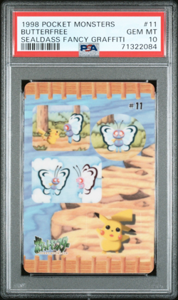 Buterfree #11 Pokemon Pocket Monsters Sealdass Fancy Graffiti Japanese | PSA 10 - Image 2