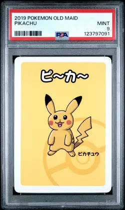 2019 POKEMON OLD MAID PIKACHU PSA 9 - Image 1