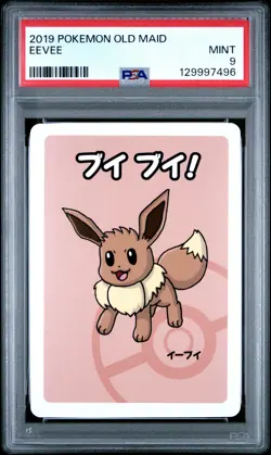 2019 POKEMON OLD MAID EEVEE PSA 9 - Image 1