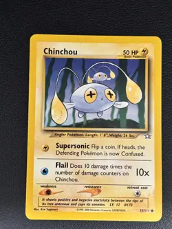 Chinchou 55/111 Common Neo Genesis WOTC Pokemon TCG Vintage - Image 1