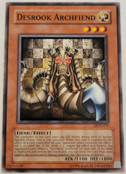 YuGiOh - Desrook Archfiend - DCR-EN070 - UNLIMITED EDITION - NM/M - Image 1