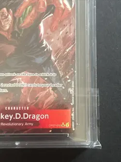 ONE PIECE MONKEY D. DRAGON OP07-015 ALTERNATE ART GEM MINT ACE 10 - Image 4