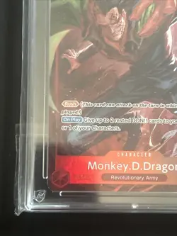 ONE PIECE MONKEY D. DRAGON OP07-015 ALTERNATE ART GEM MINT ACE 10 - Image 5