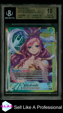 SHIRAHOSHI ALT ART L 2025 ONE PIECE A FIST OF DIVINE SPEED OP11022 BGS 10 - Image 1