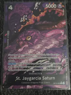 One Piece TCG St. Jaygarcia Saturn Alt Art OP13-083 Carrying On His Will - Image 1