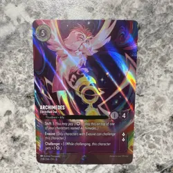 Disney Lorcana Archimedes Electrified Owl Enchanted Foil 208/204 Shimmering Ski. - Image 1