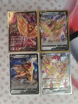 Zamazenta V Card Lot x4 Pokemon TCG NM - Image 1