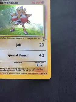 Pokemon Cards: Base Set 2 Rare Holo: Hitmonchan 8/130 - Image 5