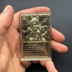 Vintage 1999 Nintendo ~MEWTWO ~23K Gold Plated, POKEMON Trading Card - Image 2
