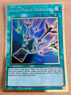 Yu-Gi-Oh! Card Anti-Magic Arrows MAGO-EN043 Gold Rare 1st Edition - Image 1