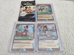 DCL Disney Lorcana TCG Treasure Cruise Line Set of 4 Rare Exclusive Promo Cards - Image 1