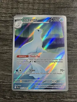 Pokemon TCG Dewgong 097/094 Illustration Rare Card English Phantasmal Flames NM - Image 1