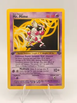 Pokemon Card - Mr. Mime Jungle 22/64 Rare 1st Edition Non-Holo - Image 1
